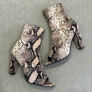 Brown Snakeskin Heels